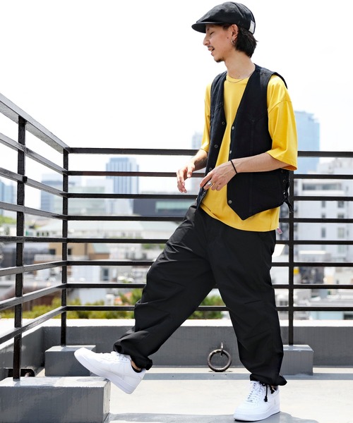 ８(eight)（エイト）の「オーバースノーパンツ（カーゴパンツ・メンズ・ホワイト/ブラック/カーキ/グレイッシュベージュ/グリーン/オレンジ/カーキ系2/ベージュ/ネイビー・MEDIUM/LARGE/SMALL/X-LARGE）」の15枚目の写真