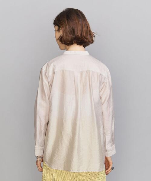 BEAUTY&YOUTH UNITED ARROWS(ビューティーアンドユースユナイテッドアローズ)の「BY シアーバンドカラーシャツ(シャツ/ブラウス・レディース・イエロー/ナチュラル・FREE)」の5枚目の写真