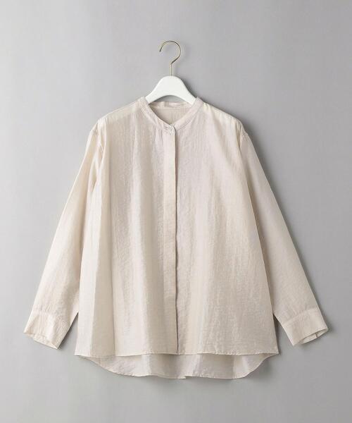【新品・未使用】ビューティアンドユースユナイテッドアローズ★バンドカラーブラウス BEAUTY&YOUTH UNITED ARROWS（ビューティーアンドユース
