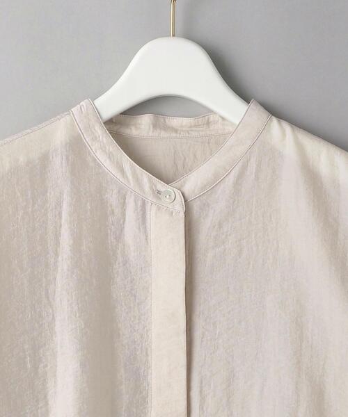 BEAUTY&YOUTH UNITED ARROWS(ビューティーアンドユースユナイテッドアローズ)の「BY シアーバンドカラーシャツ(シャツ/ブラウス・レディース・イエロー/ナチュラル・FREE)」の12枚目の写真