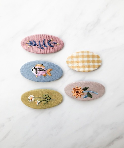 ヘアピンセット 刺繍 ✳︎13