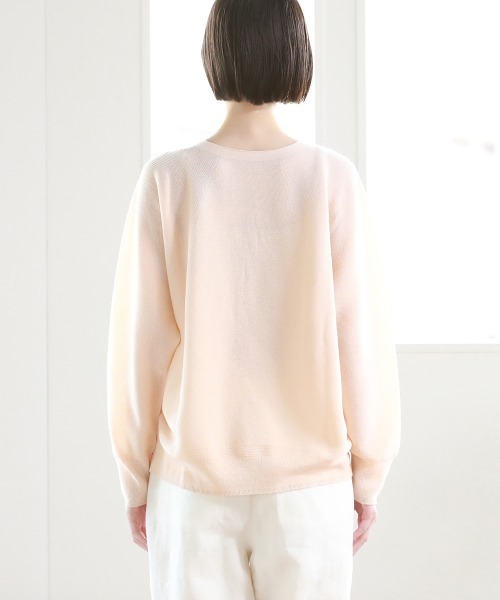 Pao de lo(パオデロ)の「美濃和紙ニット羽織り(ニット/セーター・レディース・チャコールグレー/グレー/オレンジ・9号/7号)」の20枚目の写真