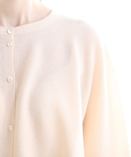 Pao de lo(パオデロ)の「美濃和紙ニット羽織り(ニット/セーター・レディース・チャコールグレー/グレー/オレンジ・9号/7号)」の9枚目の写真