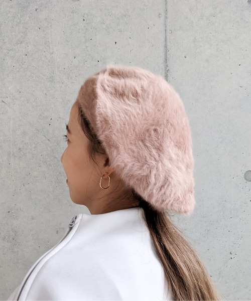 Per sist ence(パーシエンス)の「Per sist ence/パーシエンス アンゴラベレー(ハンチング/ベレー帽・レディース・ホワイト/ブラック/ベージュ/ネイビー/グレー/カーキ/キャメル/ライトブルー/ミント/ワインレッド/ピンク・FREE)」の9枚目の写真