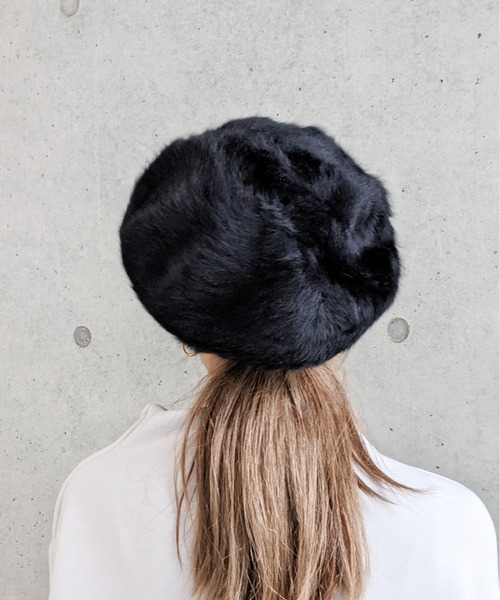 Per sist ence(パーシエンス)の「Per sist ence/パーシエンス アンゴラベレー(ハンチング/ベレー帽・レディース・ホワイト/ブラック/ベージュ/ネイビー/グレー/カーキ/キャメル/ライトブルー/ミント/ワインレッド/ピンク・FREE)」の21枚目の写真