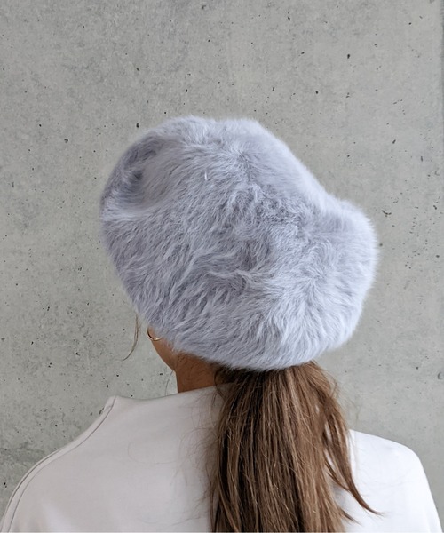 Per sist ence(パーシエンス)の「Per sist ence/パーシエンス アンゴラベレー(ハンチング/ベレー帽・レディース・ホワイト/ブラック/ベージュ/ネイビー/グレー/カーキ/キャメル/ライトブルー/ミント/ワインレッド/ピンク・FREE)」の15枚目の写真