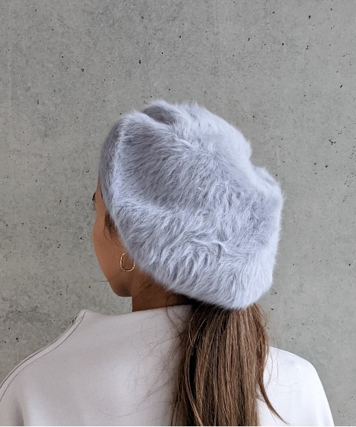 Per sist ence(パーシエンス)の「Per sist ence/パーシエンス アンゴラベレー(ハンチング/ベレー帽・レディース・ホワイト/ブラック/ベージュ/ネイビー/グレー/カーキ/キャメル/ライトブルー/ミント/ワインレッド/ピンク・FREE)」の14枚目の写真