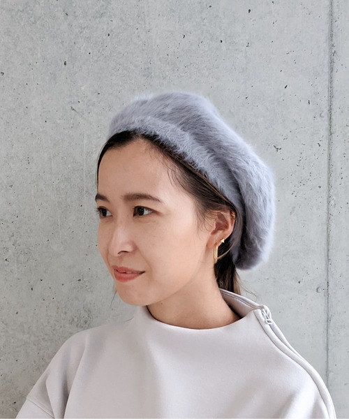 Per sist ence(パーシエンス)の「Per sist ence/パーシエンス アンゴラベレー(ハンチング/ベレー帽・レディース・ホワイト/ブラック/ベージュ/ネイビー/グレー/カーキ/キャメル/ライトブルー/ミント/ワインレッド/ピンク・FREE)」の20枚目の写真