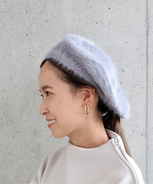 Per sist ence(パーシエンス)の「Per sist ence/パーシエンス アンゴラベレー(ハンチング/ベレー帽・レディース・ホワイト/ブラック/ベージュ/ネイビー/グレー/カーキ/キャメル/ライトブルー/ミント/ワインレッド/ピンク・FREE)」の19枚目の写真