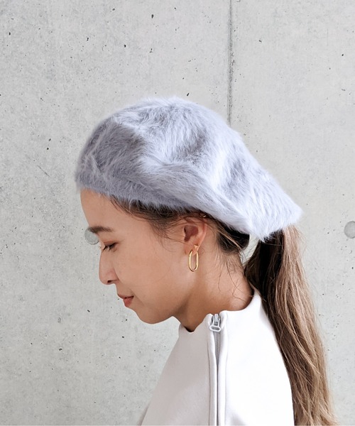 Per sist ence(パーシエンス)の「Per sist ence/パーシエンス アンゴラベレー(ハンチング/ベレー帽・レディース・ホワイト/ブラック/ベージュ/ネイビー/グレー/カーキ/キャメル/ライトブルー/ミント/ワインレッド/ピンク・FREE)」の17枚目の写真