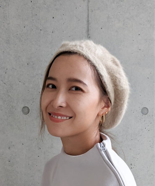 Per sist ence(パーシエンス)の「Per sist ence/パーシエンス アンゴラベレー(ハンチング/ベレー帽・レディース・ホワイト/ブラック/ベージュ/ネイビー/グレー/カーキ/キャメル/ライトブルー/ミント/ワインレッド/ピンク・FREE)」の13枚目の写真