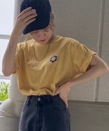 WEGO | WEGO/ワンポイントflowerロゴTシャツ(Tシャツ/カットソー)