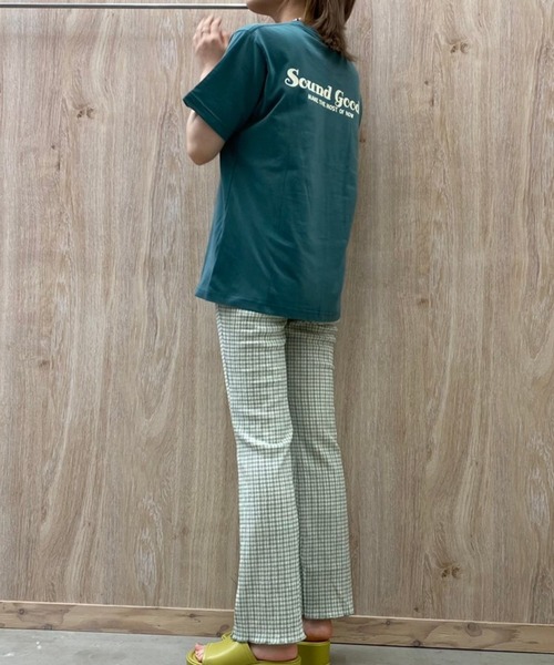 WEGO（ウィゴー）の「WEGO/ワンポイントflowerロゴTシャツ（Tシャツ/カットソー・レディース・イエロー/グリーン・SMALL/MEDIUM/LARGE/X-LARGE）」の22枚目の写真