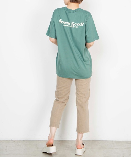 WEGO（ウィゴー）の「WEGO/ワンポイントflowerロゴTシャツ（Tシャツ/カットソー・レディース・イエロー/グリーン・SMALL/MEDIUM/LARGE/X-LARGE）」の6枚目の写真