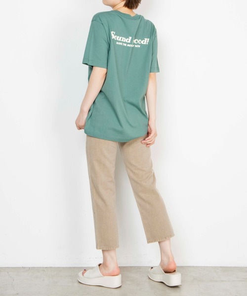 WEGO（ウィゴー）の「WEGO/ワンポイントflowerロゴTシャツ（Tシャツ/カットソー・レディース・イエロー/グリーン・SMALL/MEDIUM/LARGE/X-LARGE）」の7枚目の写真