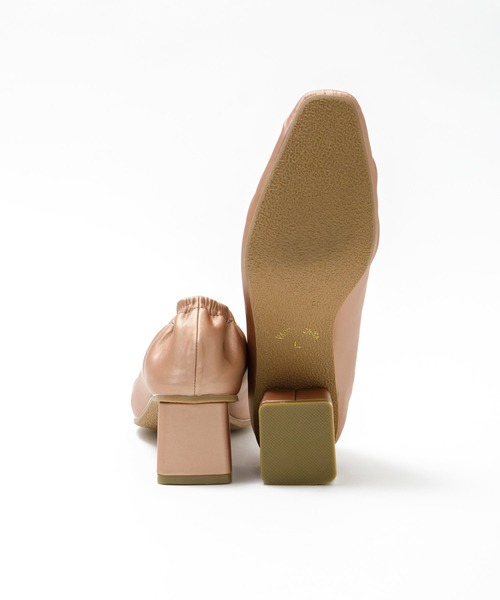 AS KNOW AS PINKY（アズノゥアズピンキー）の「ギャザギャザヒールパンプス（パンプス・レディース・ブラック/ピンク・M/L）」の4枚目の写真