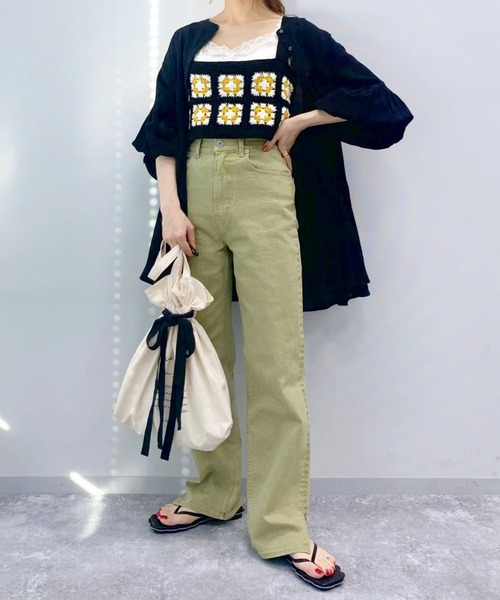 Heather(ヘザー)の「カラークロシェビスチェ_955037(その他トップス・レディース・ベージュ系/ブラック系・FREE)」の6枚目の写真