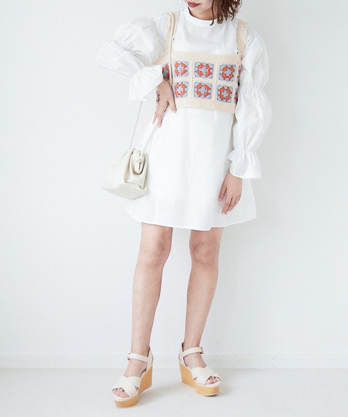 Heather(ヘザー)の「カラークロシェビスチェ_955037(その他トップス・レディース・ベージュ系/ブラック系・FREE)」の11枚目の写真