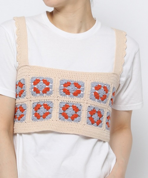 Heather(ヘザー)の「カラークロシェビスチェ_955037(その他トップス・レディース・ベージュ系/ブラック系・FREE)」の12枚目の写真