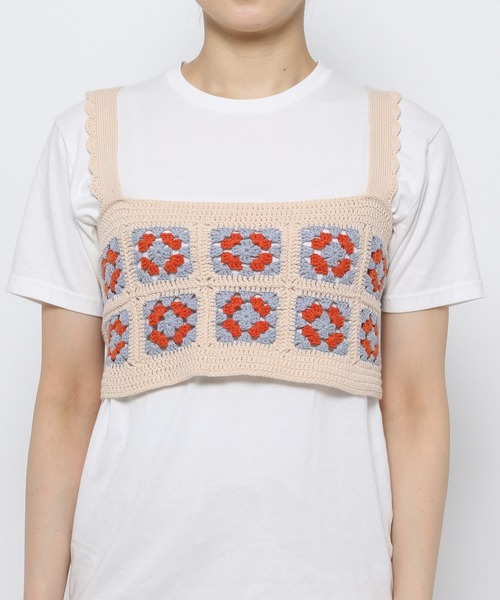 Heather(ヘザー)の「カラークロシェビスチェ_955037(その他トップス・レディース・ベージュ系/ブラック系・FREE)」の13枚目の写真