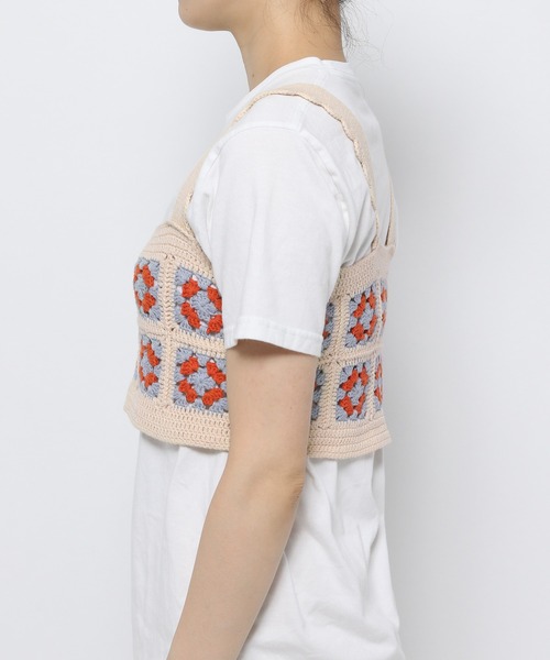 Heather(ヘザー)の「カラークロシェビスチェ_955037(その他トップス・レディース・ベージュ系/ブラック系・FREE)」の14枚目の写真