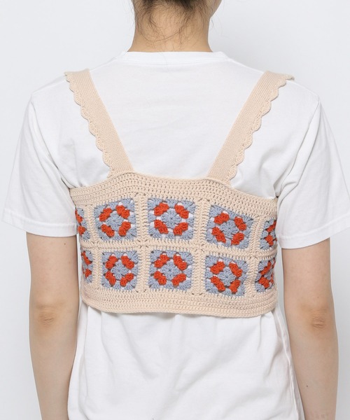 Heather(ヘザー)の「カラークロシェビスチェ_955037(その他トップス・レディース・ベージュ系/ブラック系・FREE)」の15枚目の写真