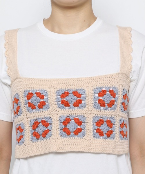 Heather(ヘザー)の「カラークロシェビスチェ_955037(その他トップス・レディース・ベージュ系/ブラック系・FREE)」の16枚目の写真