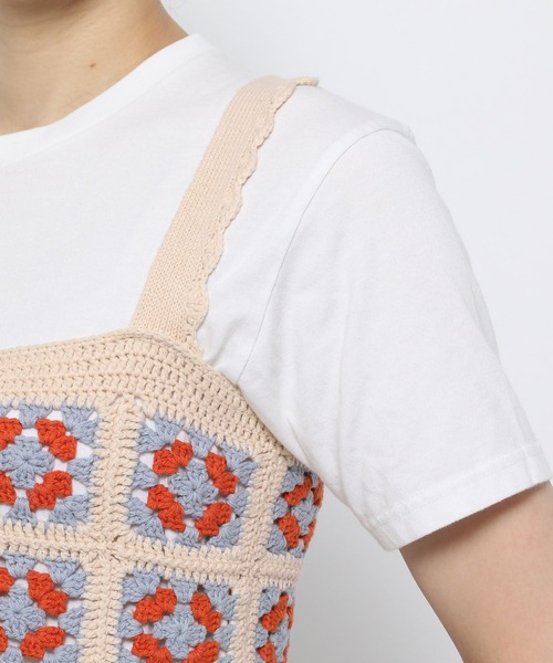 Heather(ヘザー)の「カラークロシェビスチェ_955037(その他トップス・レディース・ベージュ系/ブラック系・FREE)」の17枚目の写真