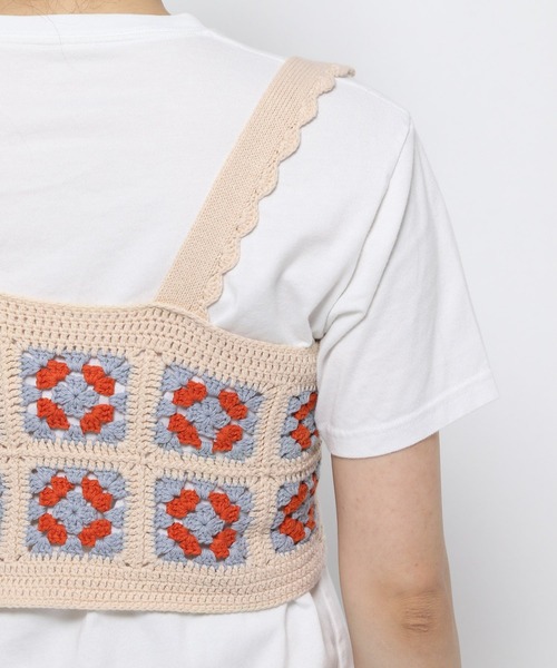 Heather(ヘザー)の「カラークロシェビスチェ_955037(その他トップス・レディース・ベージュ系/ブラック系・FREE)」の19枚目の写真