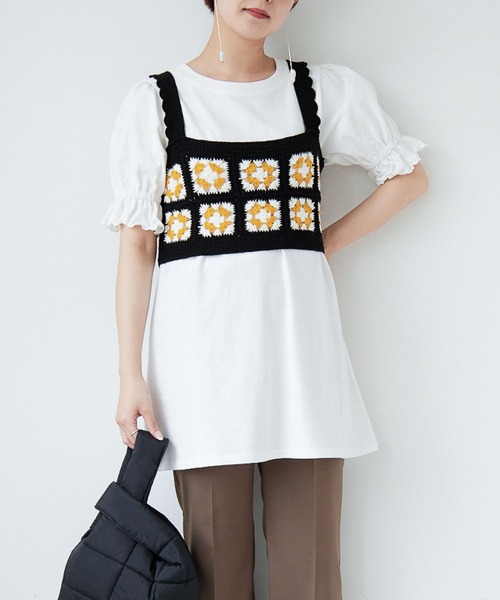 Heather(ヘザー)の「カラークロシェビスチェ_955037(その他トップス・レディース・ベージュ系/ブラック系・FREE)」の22枚目の写真