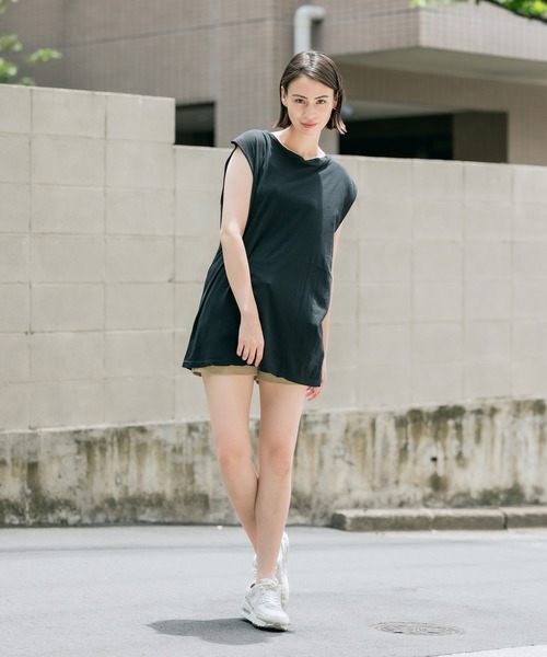 CAL．Berries（カルベリーズ）の「CAL.Berries/カルベリーズ ノースリーブ（タンクトップ・レディース・ホワイト/ブラック/コーラル・S）」の19枚目の写真