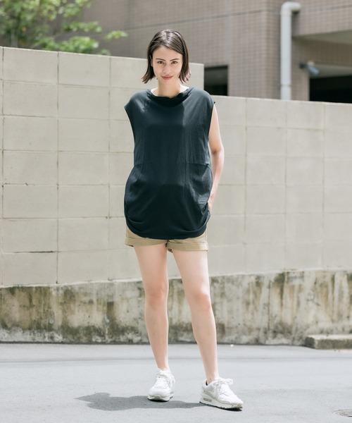 CAL．Berries（カルベリーズ）の「CAL.Berries/カルベリーズ ノースリーブ（タンクトップ・レディース・ホワイト/ブラック/コーラル・S）」の21枚目の写真