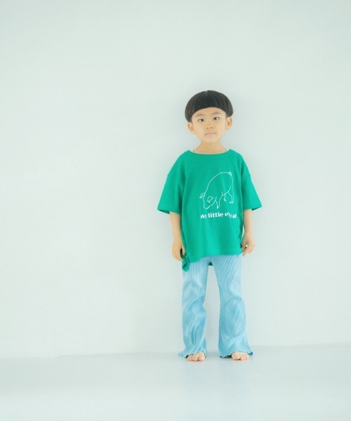 LOWRYS FARM(ローリーズファーム)の「monmimiブタサンT 954820(Tシャツ/カットソー・キッズ・オフホワイト/グリーン/ピンク・110cm/120cm/130cm/140cm/150cm/XXX-LARGE)」の12枚目の写真