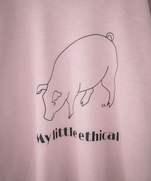 LOWRYS FARM(ローリーズファーム)の「monmimiブタサンT 954820(Tシャツ/カットソー・キッズ・オフホワイト/グリーン/ピンク・110cm/120cm/130cm/140cm/150cm/XXX-LARGE)」の4枚目の写真