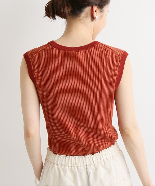 IENA（イエナ）の「ハイツイストリブボーダープルオーバー◆（ニット/セーター・レディース・ブラウン/ネイビー/レッド・FREE）」の21枚目の写真