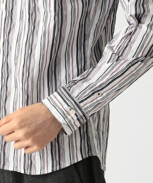 HIDEAWAYS NICOLE（ハイダウェイニコル）の「タックジャカードシャツ（シャツ/ブラウス・メンズ・マルチ/ブラック系/ネイビー×ホワイト/ホワイト×ネイビー・LARGE/X-LARGE/MEDIUM）」の12枚目の写真