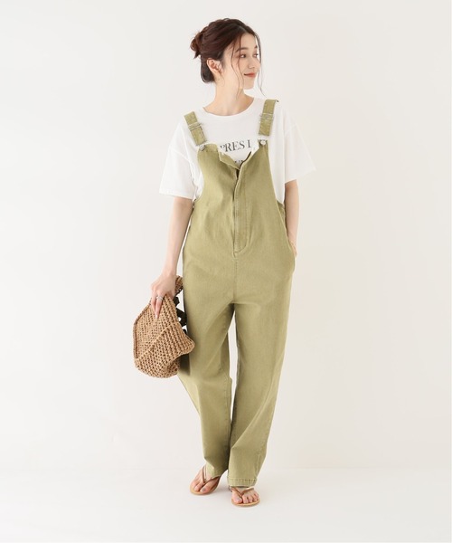 Simplicite（サンプリシテ）の「ワークデニムサロペット◆（サロペット/オーバーオール・レディース・ブラック/ベージュ・FREE）」の10枚目の写真