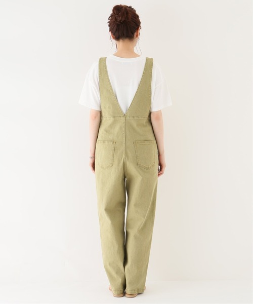 Simplicite（サンプリシテ）の「ワークデニムサロペット◆（サロペット/オーバーオール・レディース・ブラック/ベージュ・FREE）」の8枚目の写真