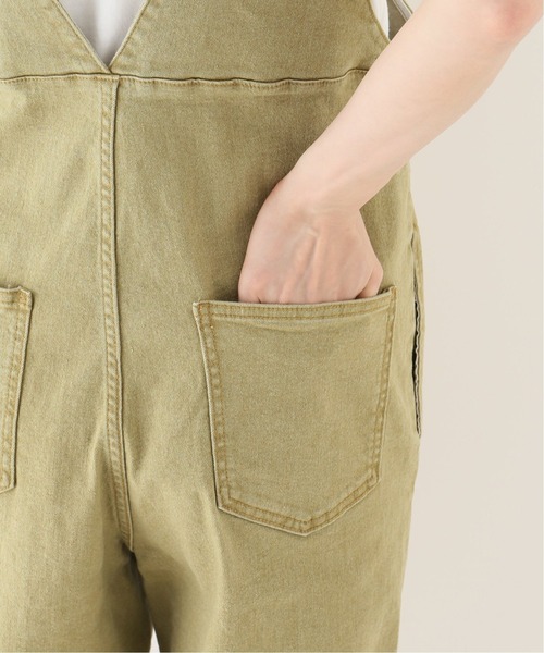 Simplicite（サンプリシテ）の「ワークデニムサロペット◆（サロペット/オーバーオール・レディース・ブラック/ベージュ・FREE）」の6枚目の写真