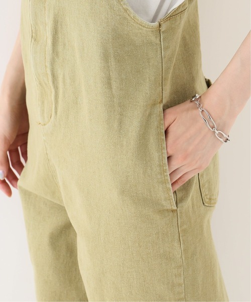 Simplicite（サンプリシテ）の「ワークデニムサロペット◆（サロペット/オーバーオール・レディース・ブラック/ベージュ・FREE）」の11枚目の写真