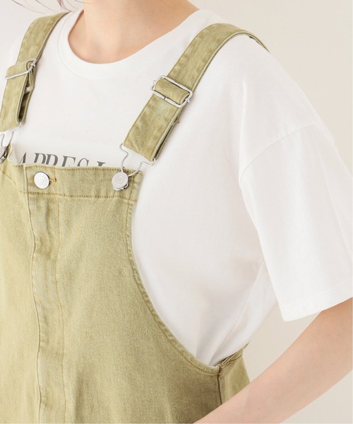 Simplicite（サンプリシテ）の「ワークデニムサロペット◆（サロペット/オーバーオール・レディース・ブラック/ベージュ・FREE）」の19枚目の写真