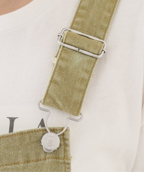 Simplicite（サンプリシテ）の「ワークデニムサロペット◆（サロペット/オーバーオール・レディース・ブラック/ベージュ・FREE）」の4枚目の写真