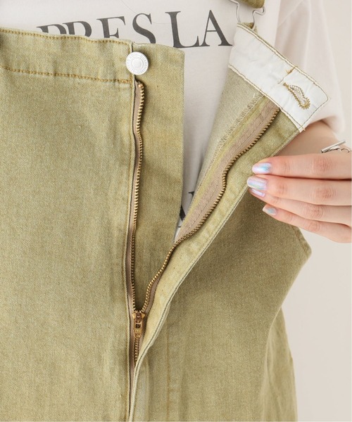 Simplicite（サンプリシテ）の「ワークデニムサロペット◆（サロペット/オーバーオール・レディース・ブラック/ベージュ・FREE）」の9枚目の写真