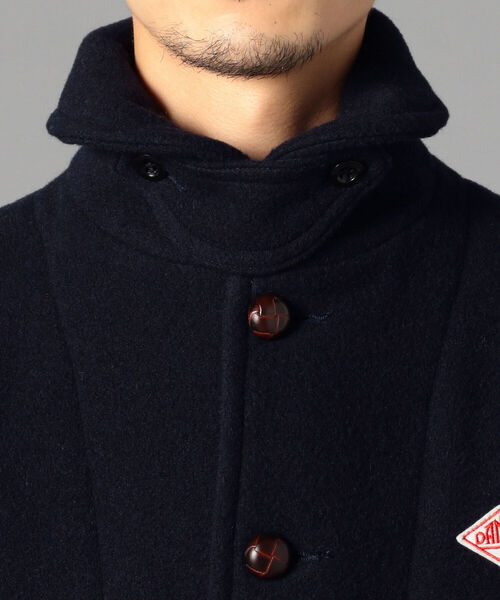 DANTON ダントン WOOL MOSSER 丸衿ブルゾン ウール ジャケット 美品