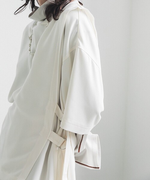 LiNoH（リノー）の「エンブロイダリータートルネックカットソー/EMBROIDERY TURTLE NECK L/S TEE（Tシャツ/カットソー・メンズ・グレイッシュベージュ/ブルー/ミント/ピンク・1/2）」の7枚目の写真