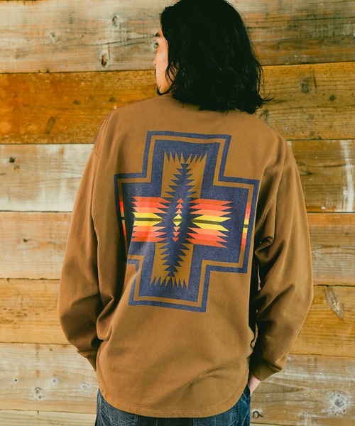 PENDLETON(ペンドルトン)の「【PENDLETON(ペンドルトン)】スウェット(スウェット・メンズ・ブラック/グレー/ブラウン系4/アイボリー/ネイビー/ベージュ/ナチュラル/ブルー・MEDIUM/LARGE)」の4枚目の写真