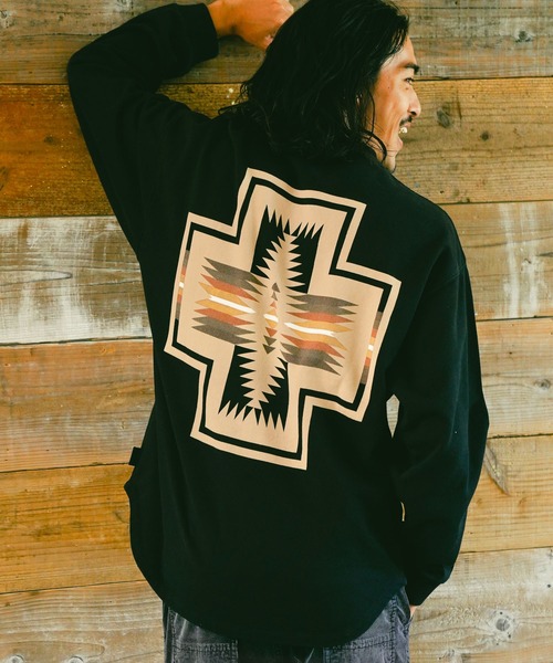 PENDLETON(ペンドルトン)の「【PENDLETON(ペンドルトン)】スウェット(スウェット・メンズ・ブラック/グレー/ブラウン系4/アイボリー/ネイビー/ベージュ/ナチュラル/ブルー・MEDIUM/LARGE)」の2枚目の写真