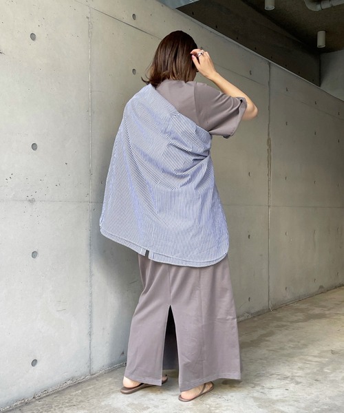 DouDou（ドゥドゥ）の「【WEB限定】半袖カットワンピース（ワンピース・レディース・ブラック/グレー/ベージュ・FREE）」の12枚目の写真