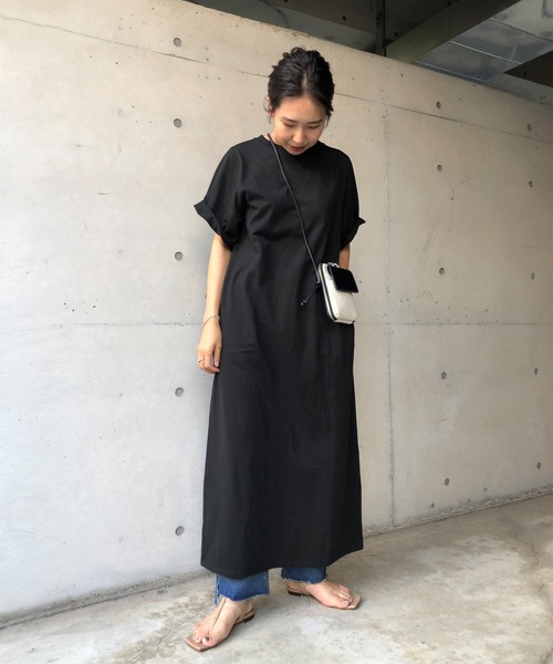 DouDou（ドゥドゥ）の「【WEB限定】半袖カットワンピース（ワンピース・レディース・ブラック/グレー/ベージュ・FREE）」の15枚目の写真