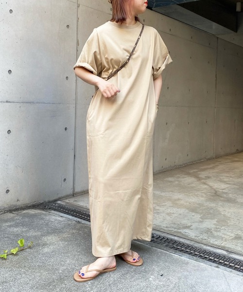 DouDou（ドゥドゥ）の「【WEB限定】半袖カットワンピース（ワンピース・レディース・ブラック/グレー/ベージュ・FREE）」の17枚目の写真